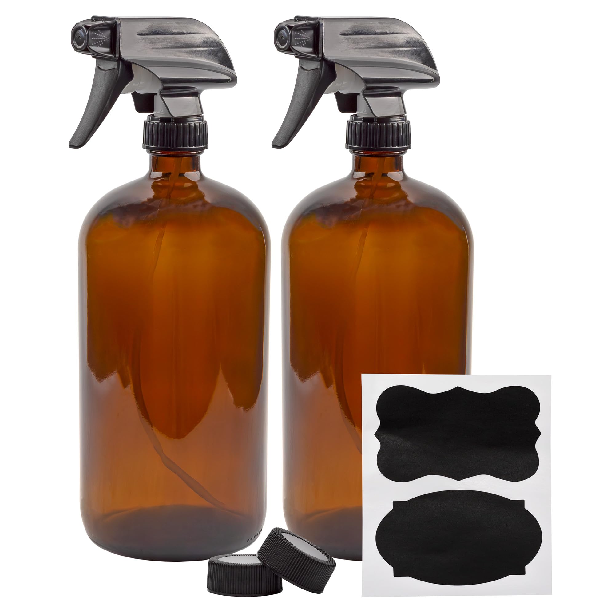 Amazon.com: Cornucopia Brands 32oz Amber Glass Spray Bottles (Pack